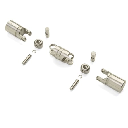 Double U-Joint Kit, Machinable, 0.745 (18.9 Mm) OD, Stainless